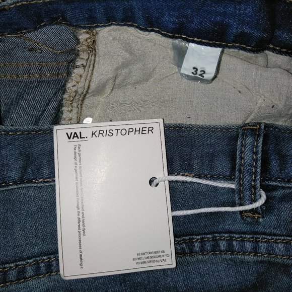 Val Kristopher Patchwork Straight Leg Jean - Picture 14 of 14